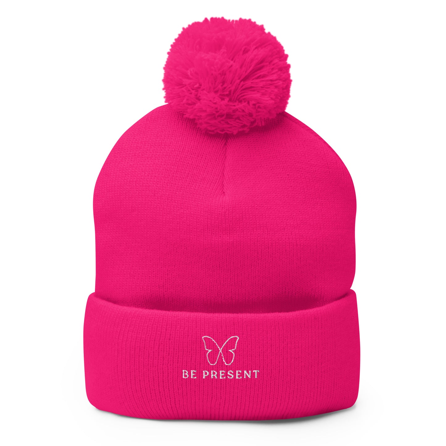 Embroidered Be Present Beanie