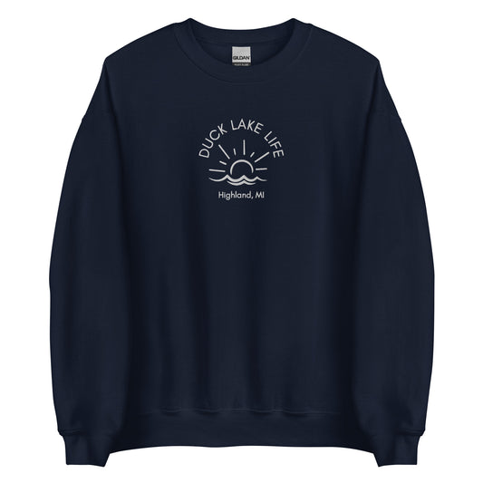 Embroidered Duck Lake Unisex Sweatshirt